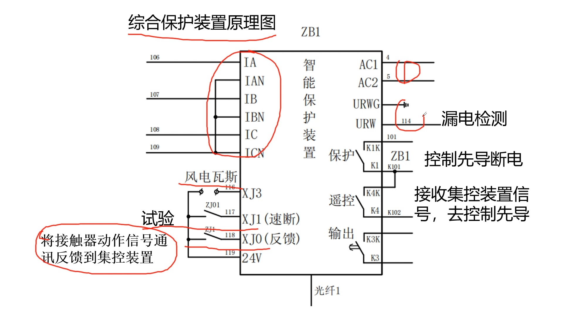 电光kbz400馈电电路图图片