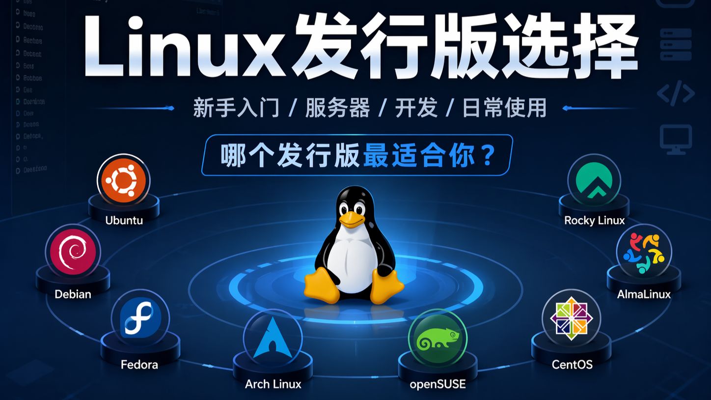 Linux这么多版本,到底该选哪个?一条视频讲清楚