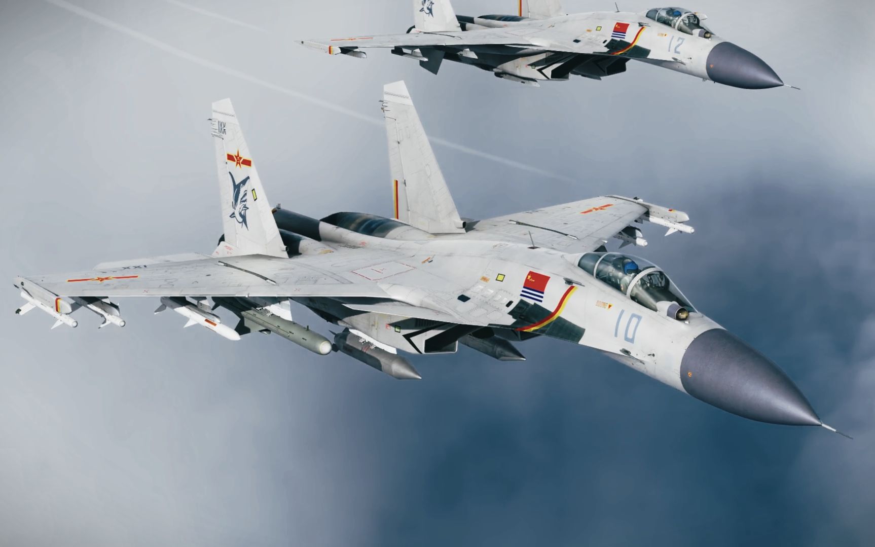 [图]【DCS】自制海军宣传片《挺进深蓝 》。逐梦海天，制胜未来。人民海军生日快乐！