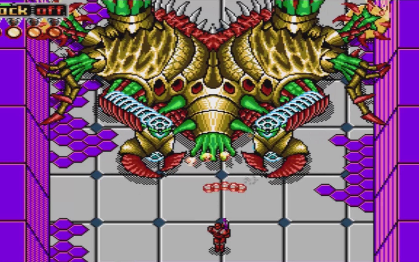 魂斗罗机器人,boss的招数相当华丽