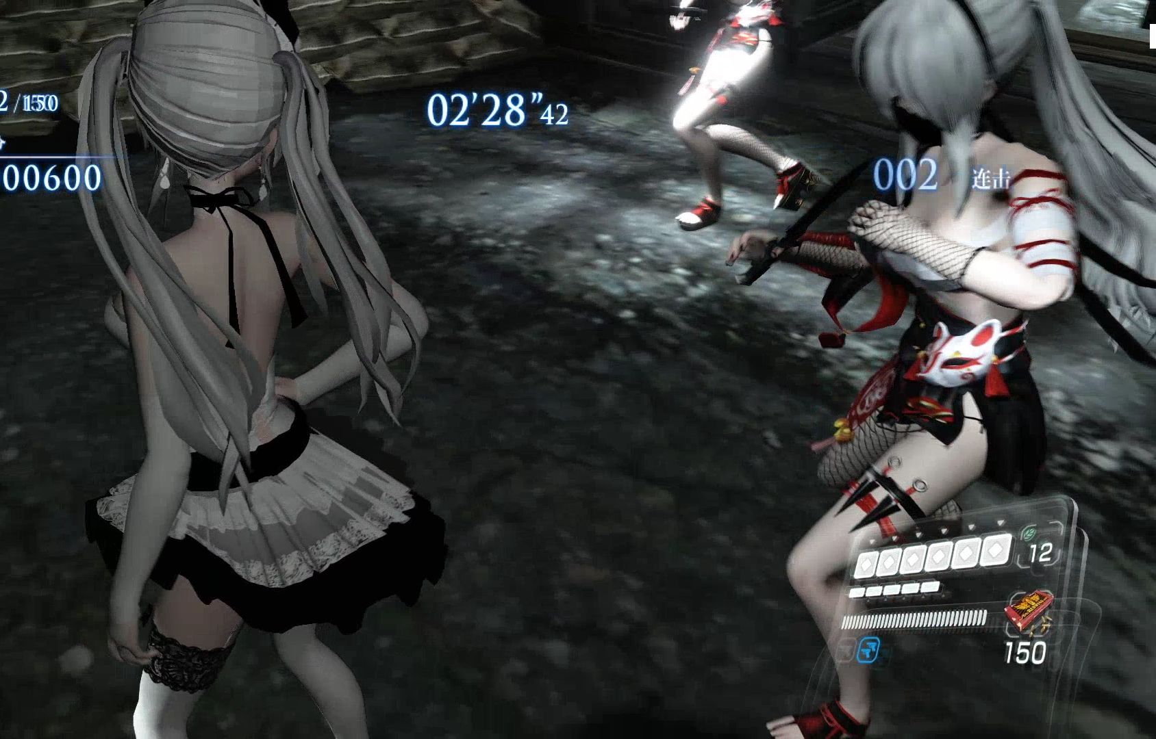 生化危机6 短裙双马尾猫耳弱音人物演示