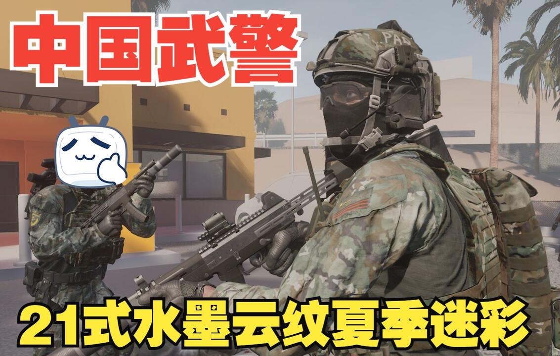 Ready Or Not/严阵以待武警21式水墨云纹夏季迷彩_哔哩哔哩bilibili