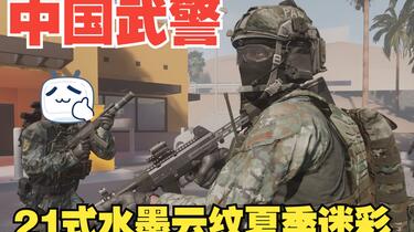 Ready Or Not/严阵以待武警21式水墨云纹夏季迷彩_哔哩哔哩_bilibili