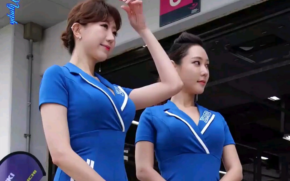 【会展性感美女模特】韩国公路寒车锦标赛李阿敏leeamin&金泰希kim