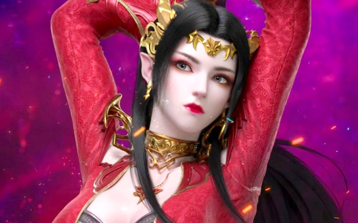 美杜莎白嫩大长腿!黑色内衣,身姿妖娆!