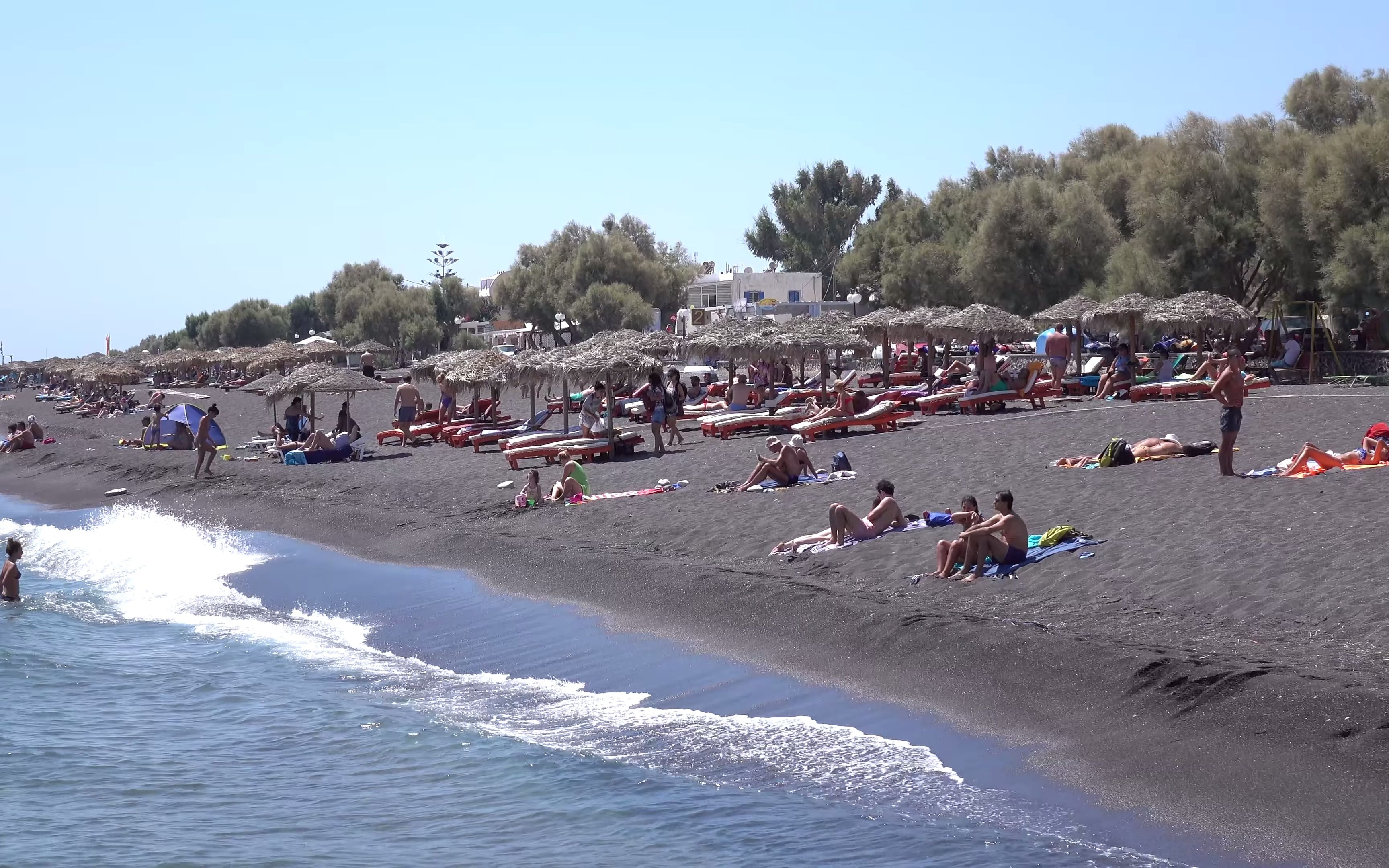 [图]Perissa Beach -Santorini 希腊-圣托里尼岛佩利萨黑沙滩