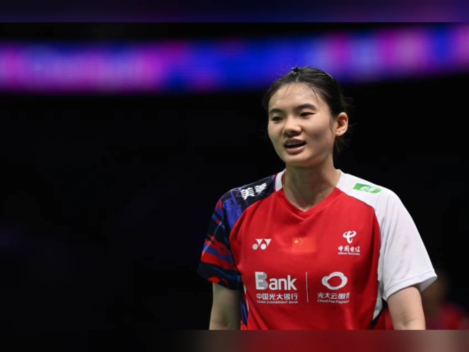 恭喜韩悦战胜李美妙,晋级泰国羽毛球决赛