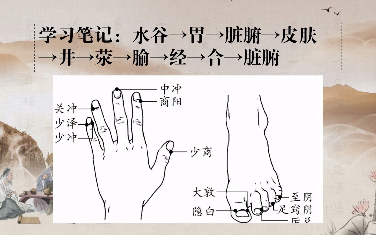 [图]灵枢之本腧一：肺、心之五腧