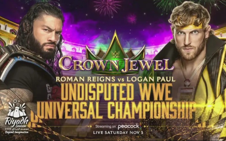 [图]【4.5★】Roman Reigns vs. Logan Paul - Crown Jewel 2022.11.05；毋庸置疑WWE环球冠军赛