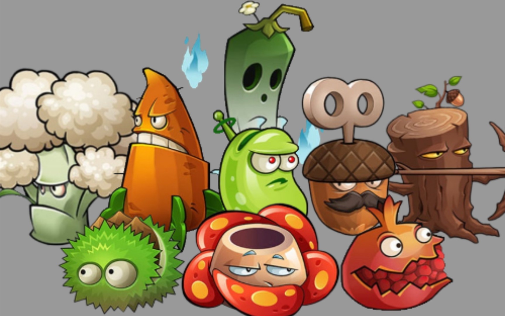 [图]【PVZ】无尽版到底搬了多少二代植物？来看看一代西游/龙宫的那些奇特的植物们！