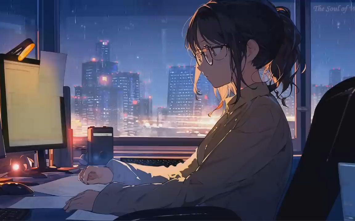 [图]【Lofi Playlist】窗外下着雨的深夜｜超治愈lofi hip-hop 氛围感轻音乐丨白噪音 ｜ LOFI VIBE电台