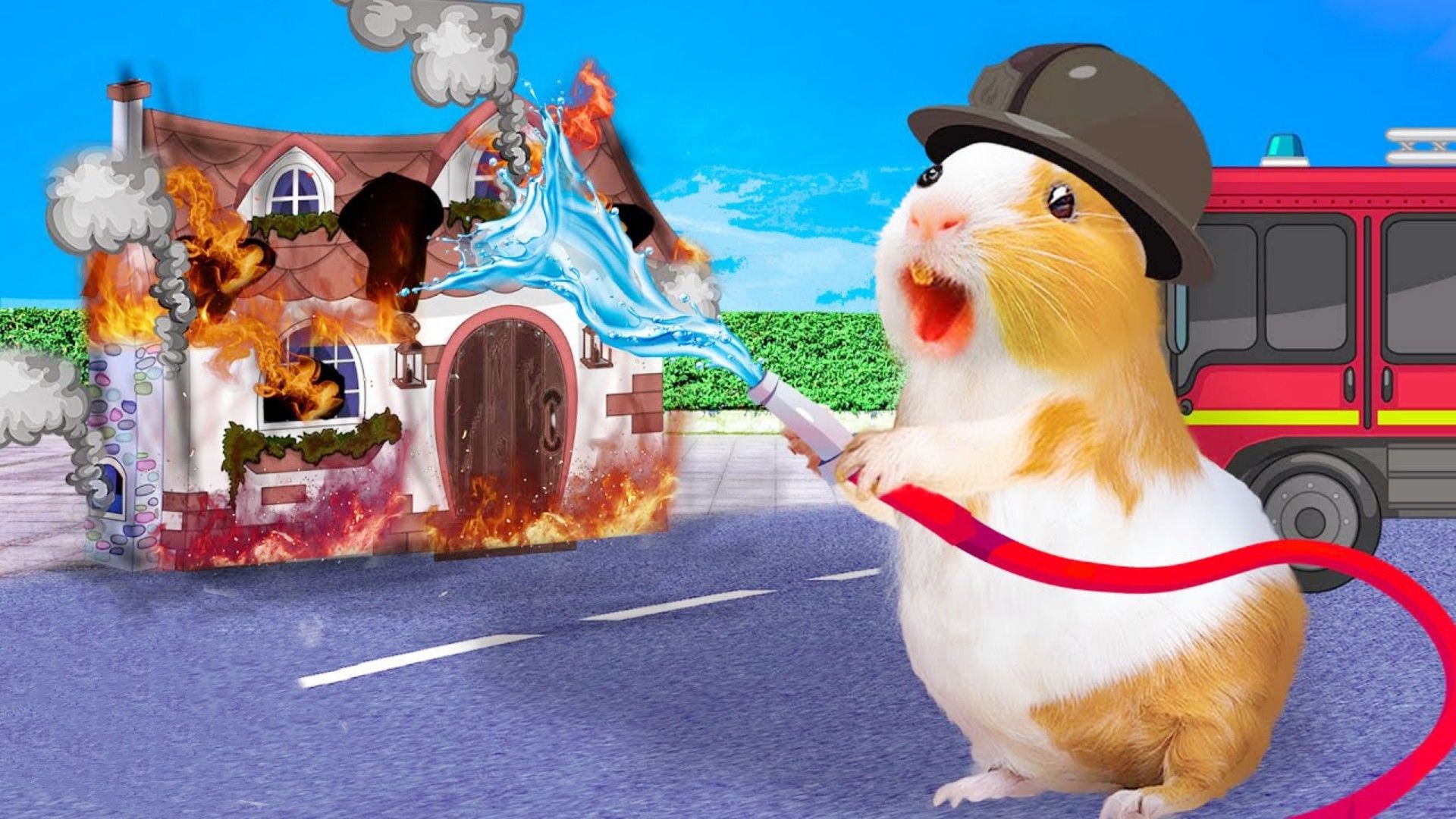 小仓鼠大冒险:仓鼠的十大梦想合集,成为一名合格的消防员!