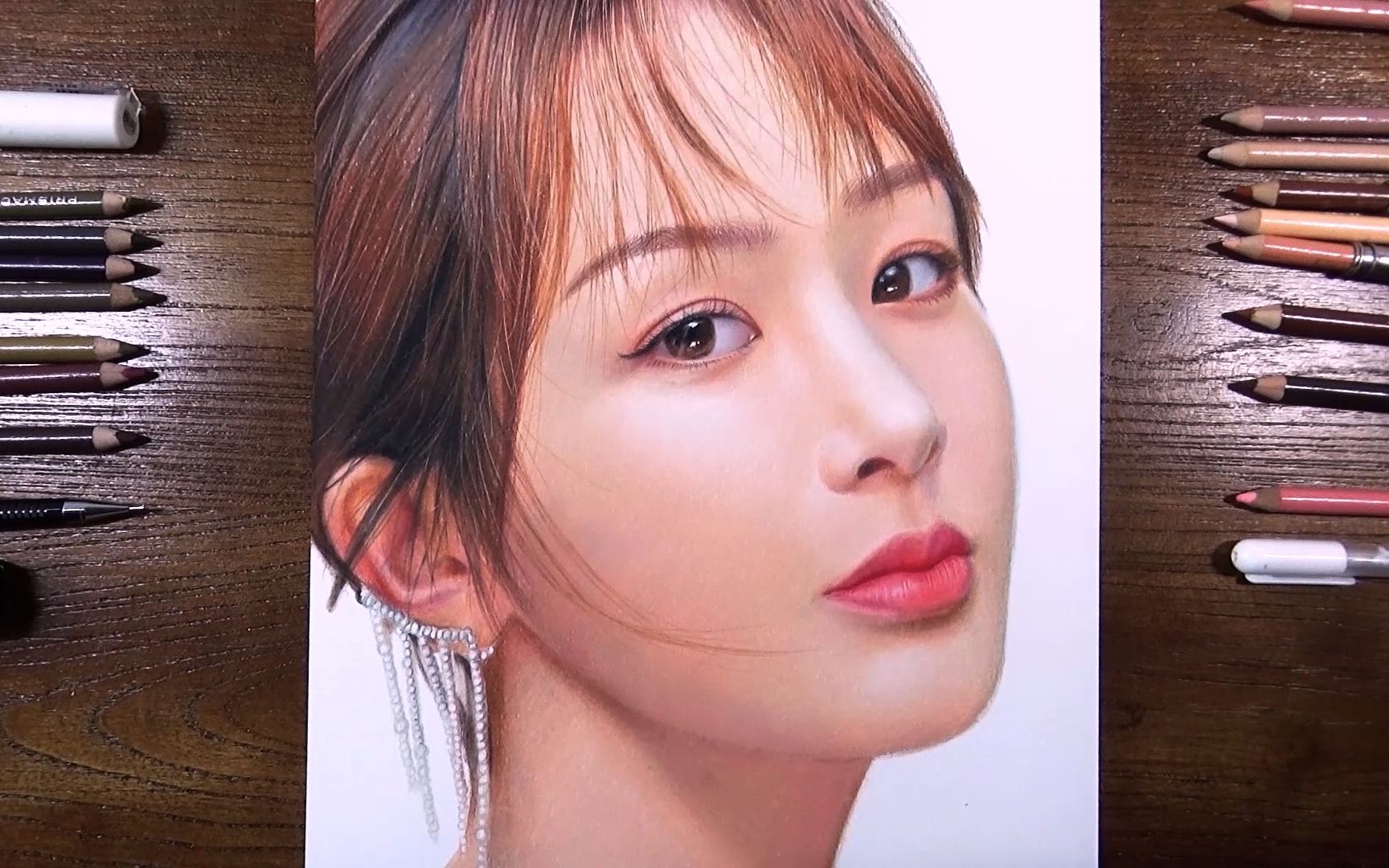 活动作品彩铅手绘杨紫