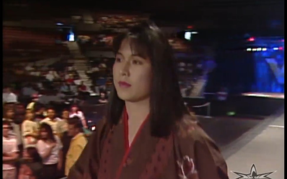 [图]WCW WrestleWar 1991.02.24 山崎五纪 & レオ北村 vs. Miss A & 半田美希