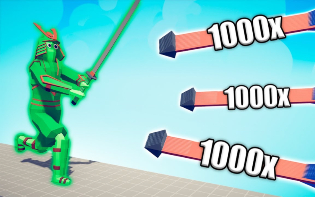 全面战争模拟器:僵尸武士巨人 vs 1000x超能单位