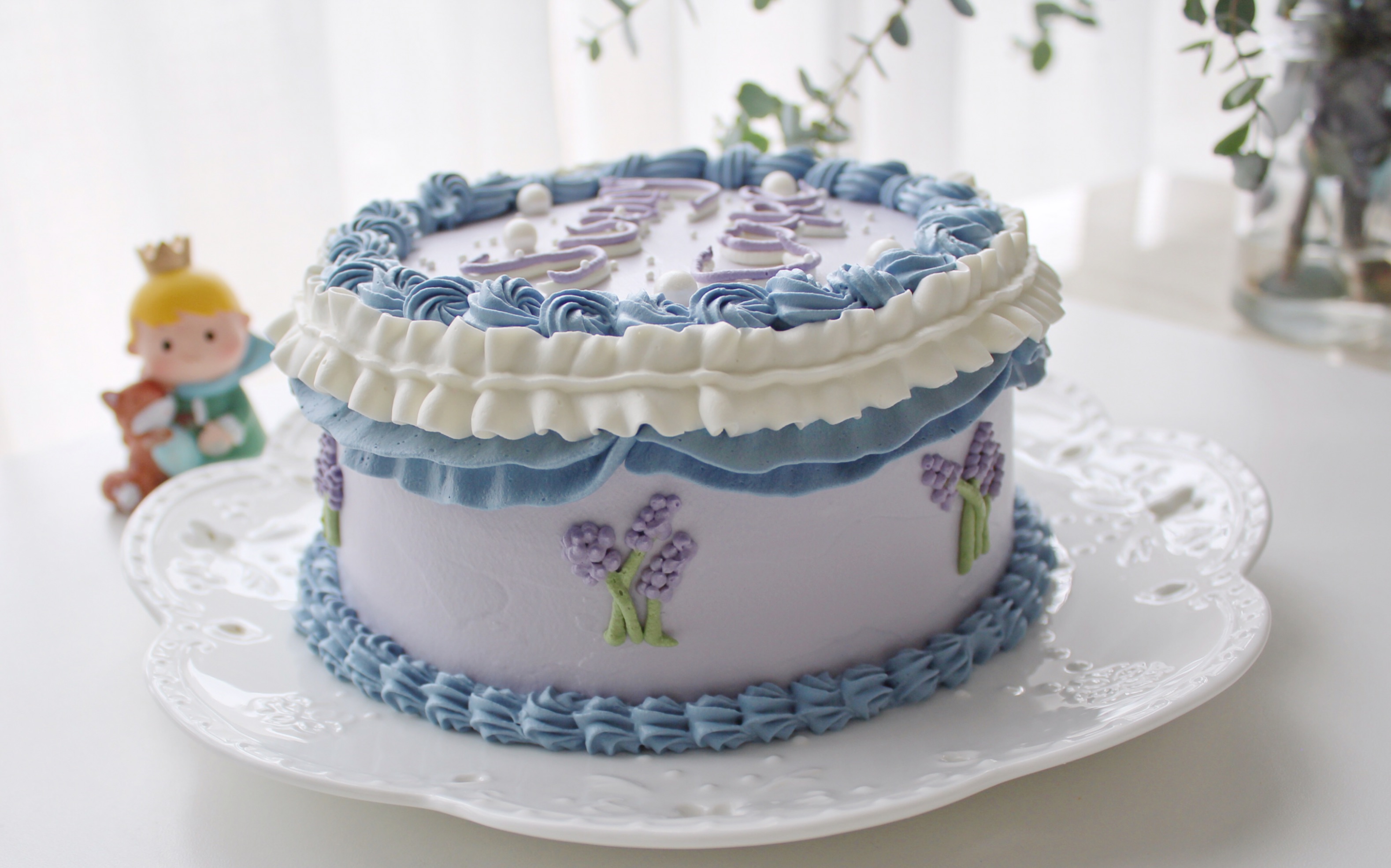 梦幻蓝紫色系 复古薰衣草蛋糕
