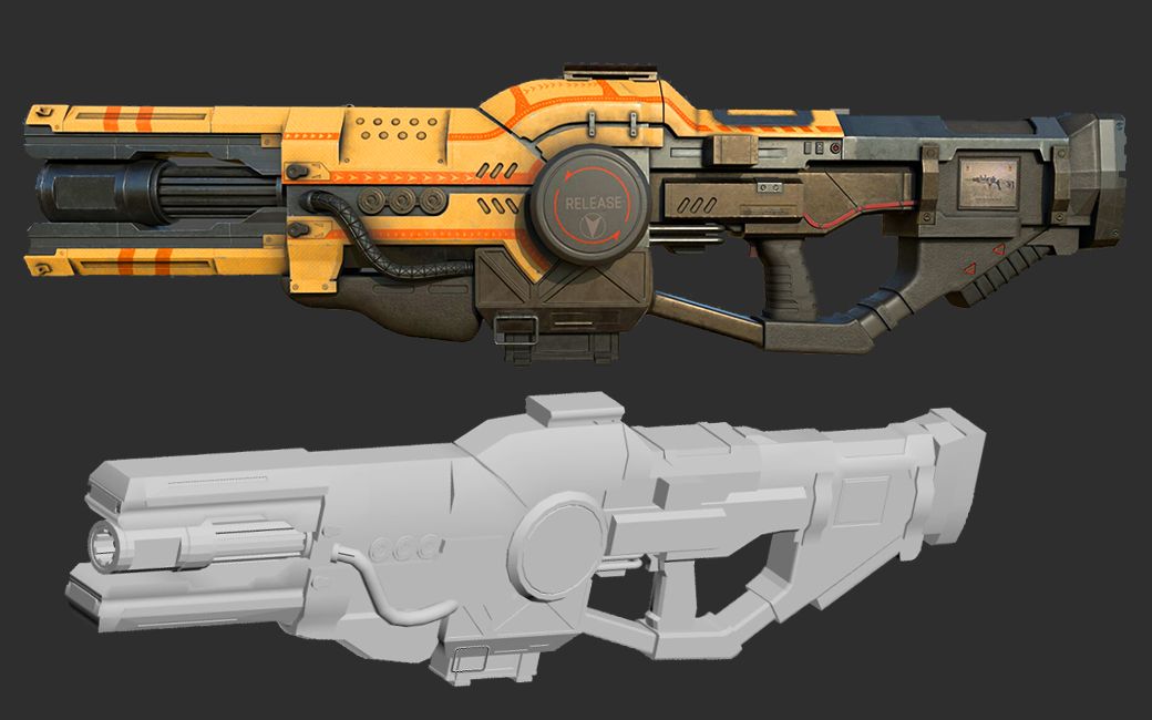 3dmax武器建模教程!