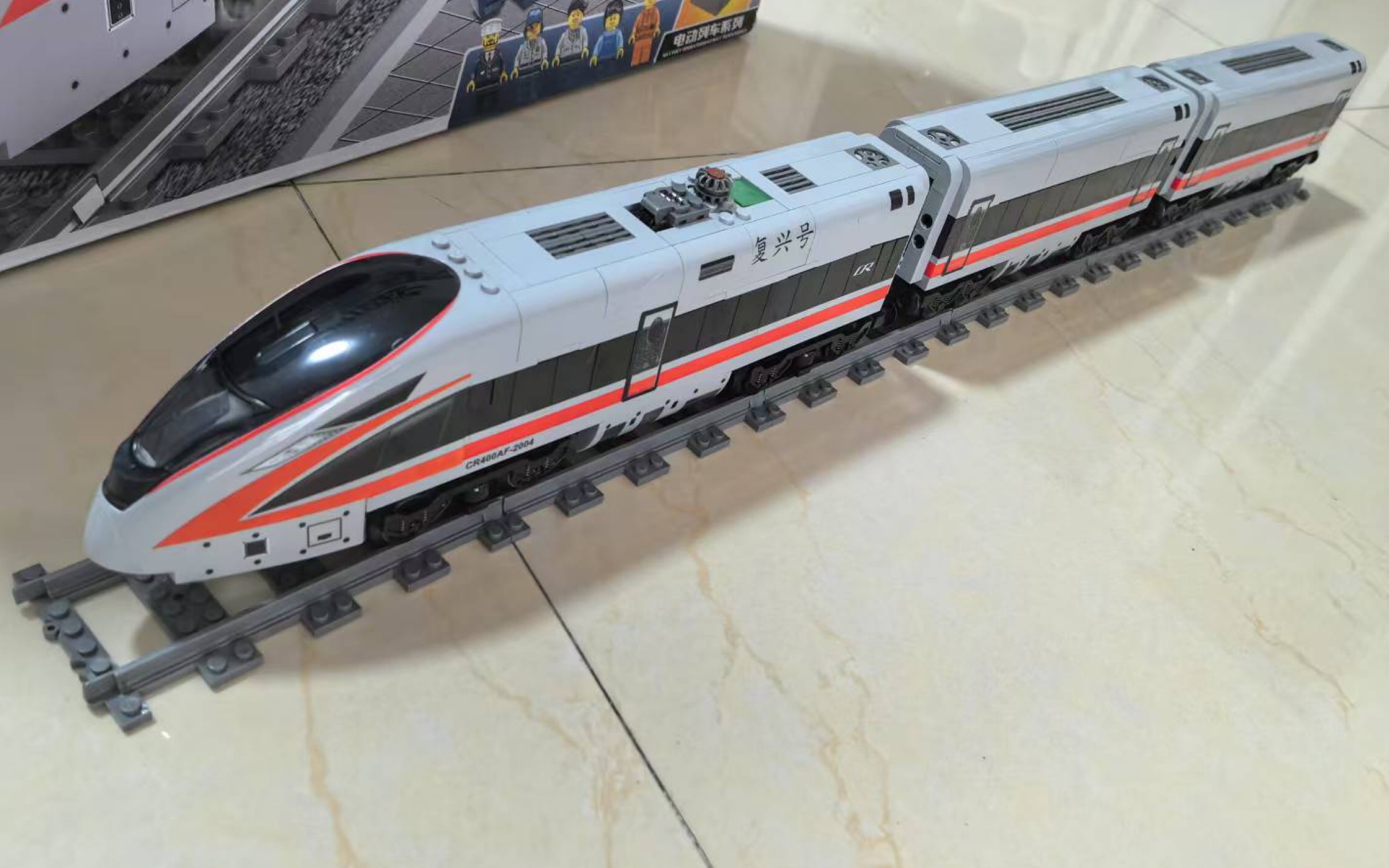 cr400af电动列车积木开箱