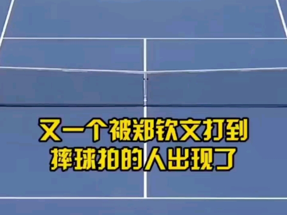 为啥摔球拍? 维基奇搜 :那种感觉我懂.#郑钦文 #2024美国网球公开赛哔哩哔哩bilibili