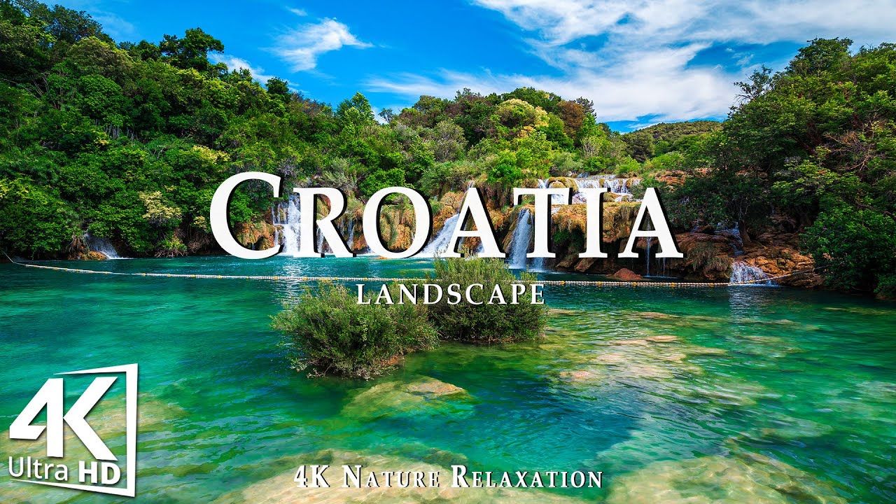 克罗地亚 4k uhd - 轻松的音乐与美丽的自然景观