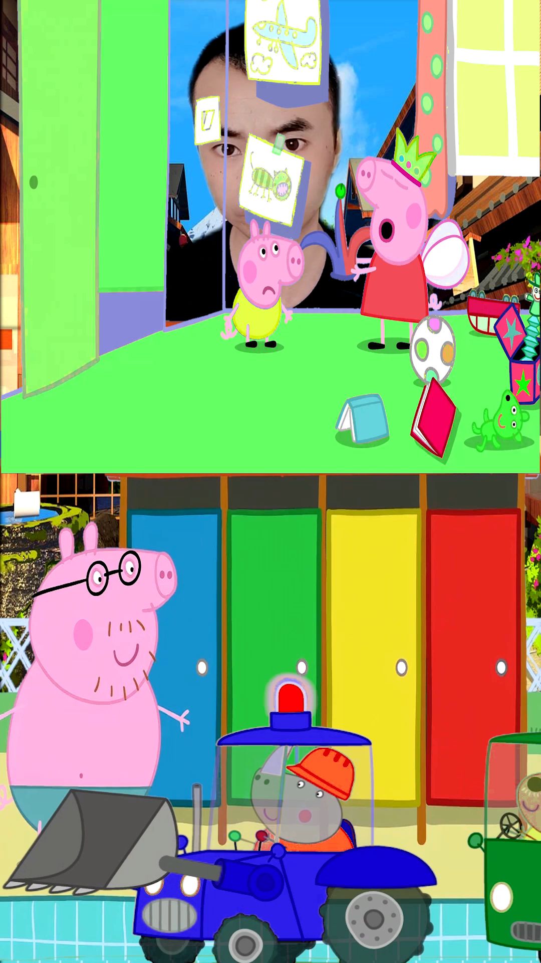 活动作品小猪佩奇特效佩奇和小羊苏西不想和乔治玩