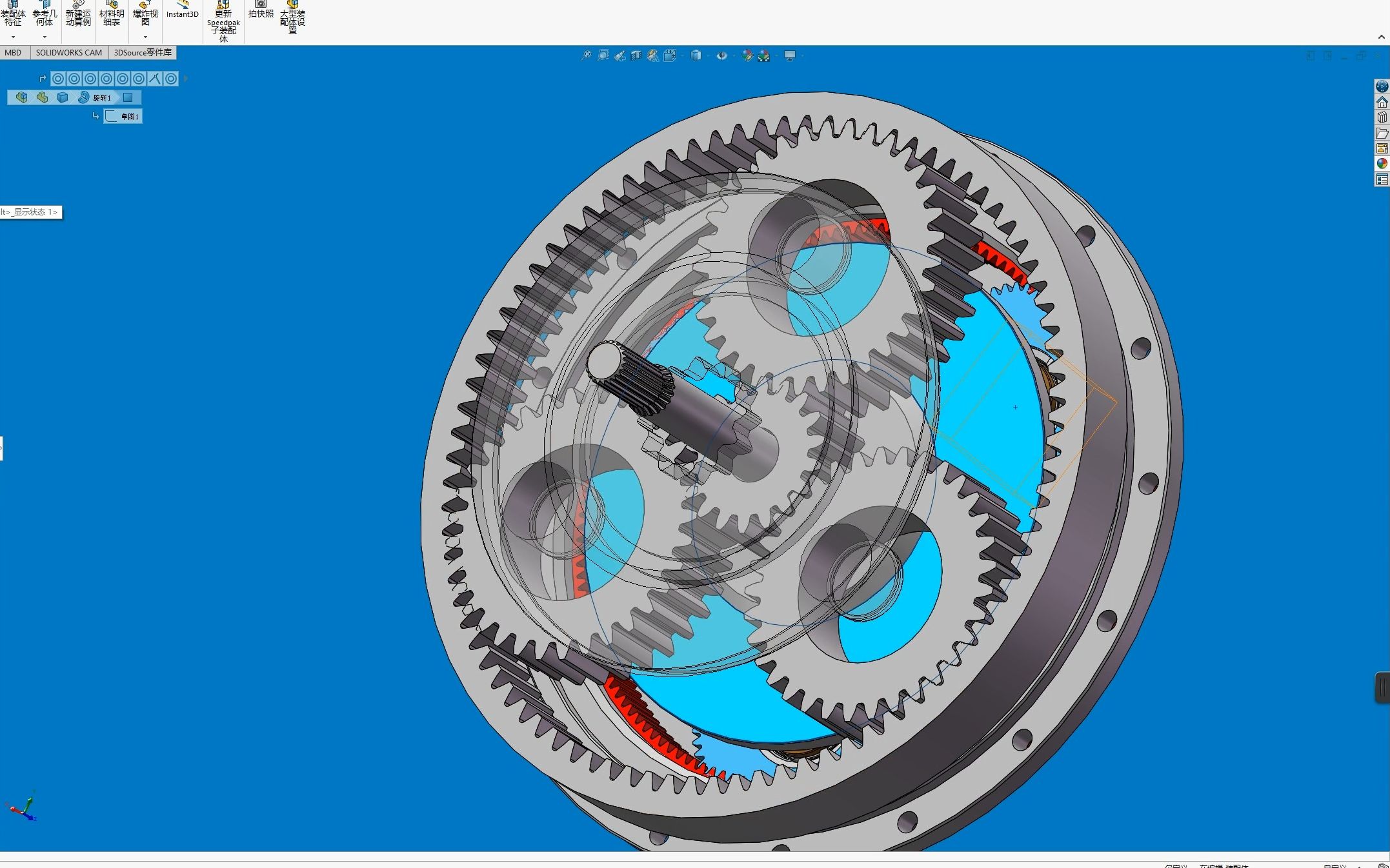 solidworks 三维建模实战行星齿轮减速机连续更新之7,设计过程全公布