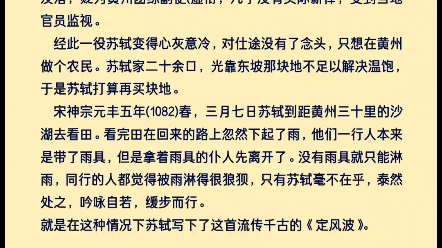 竹杖芒鞋轻胜马,谁怕?一蓑烟雨任平生,什么时候你有苏轼这个心态了,也可能就活明白了哔哩哔哩bilibili