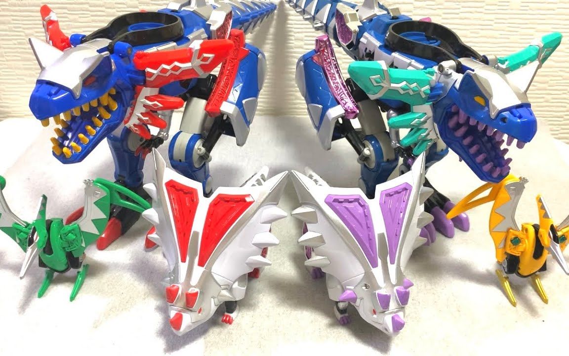 yt-爆龙战队 dx 双邪龙合体 异色对比