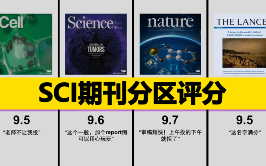 SCI期刊分区逆天评分!!!【虎扑锐评】哔哩哔哩bilibili