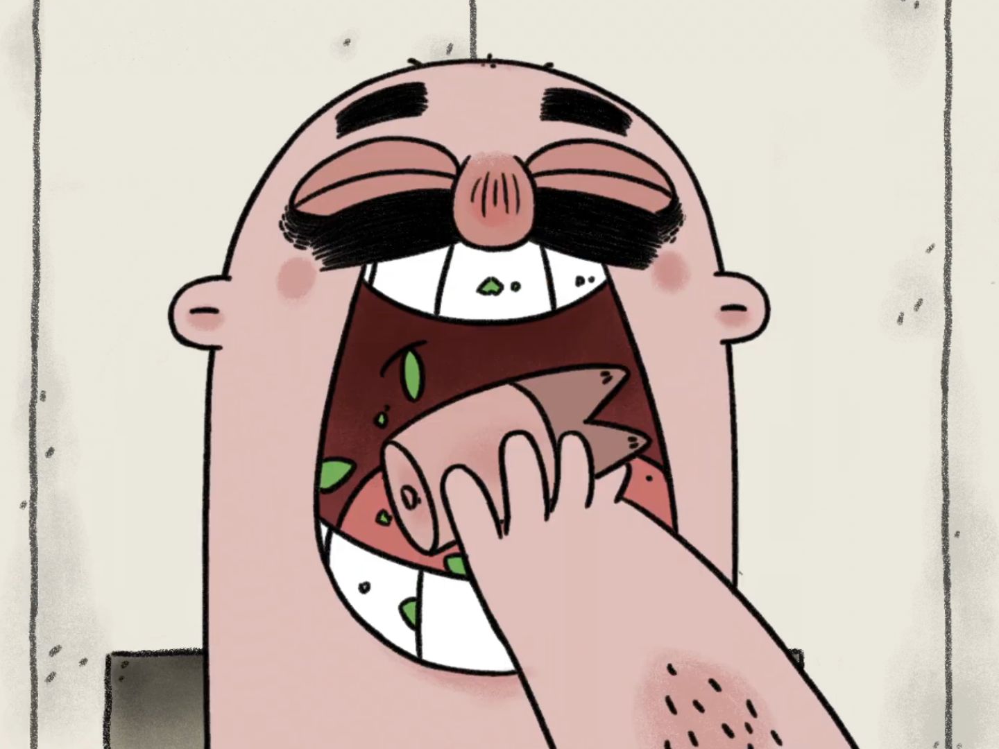 你是一个贪吃鬼,付出生命也要吃