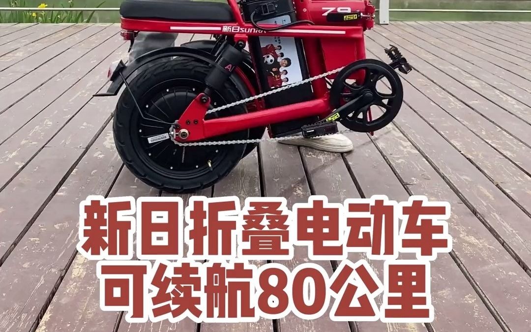 君君強大電動車-新日品牌摺疊電動車,可續航80公里,線下3萬家門店為您