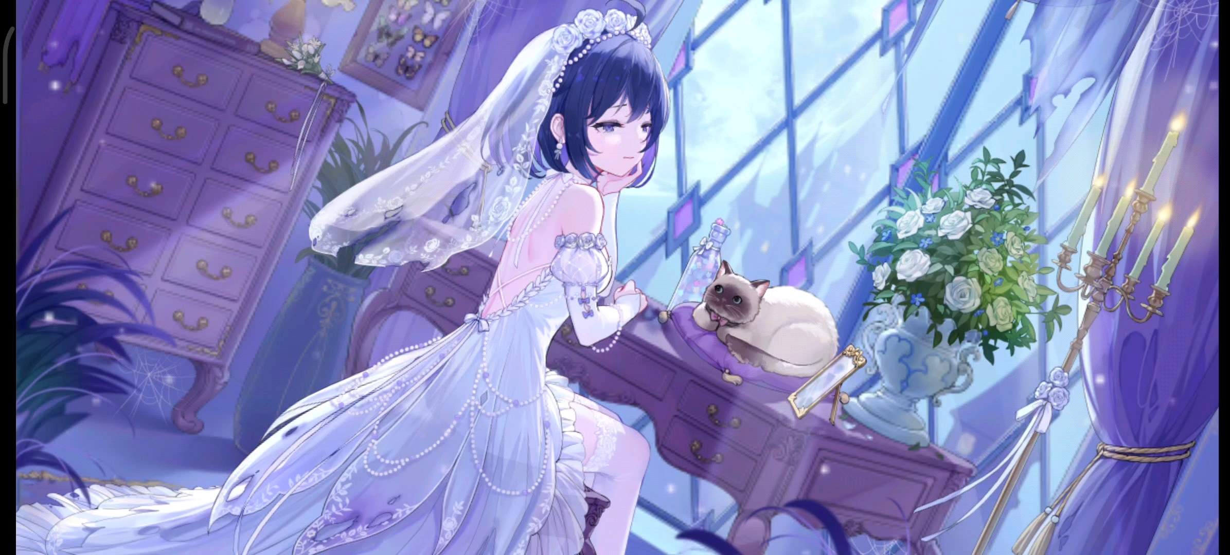 崩坏学园2希儿·谧夜晚纱看板展示