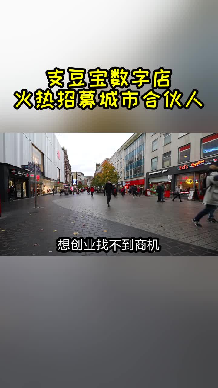 支豆宝数字店 招募城市合伙人哔哩哔哩bilibili