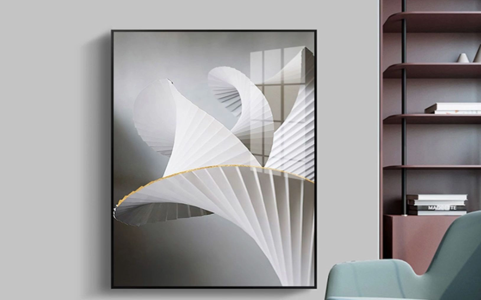 软装画饰搭配 #案例 现代简约时尚系列装饰画 #知末网