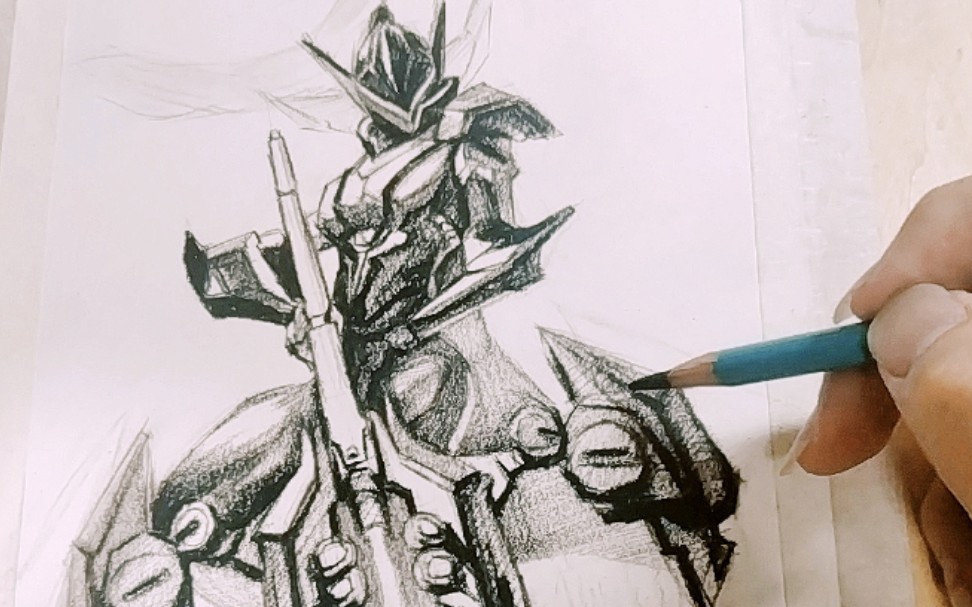 【致敬uzi】手绘英雄联盟vn_哔哩哔哩_bilibili