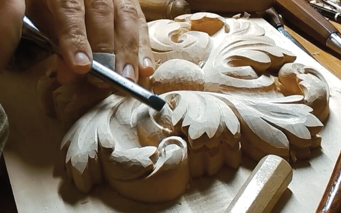 【木雕】【Wood Sculptures 】巴洛克风格木雕~哔哩哔哩bilibili