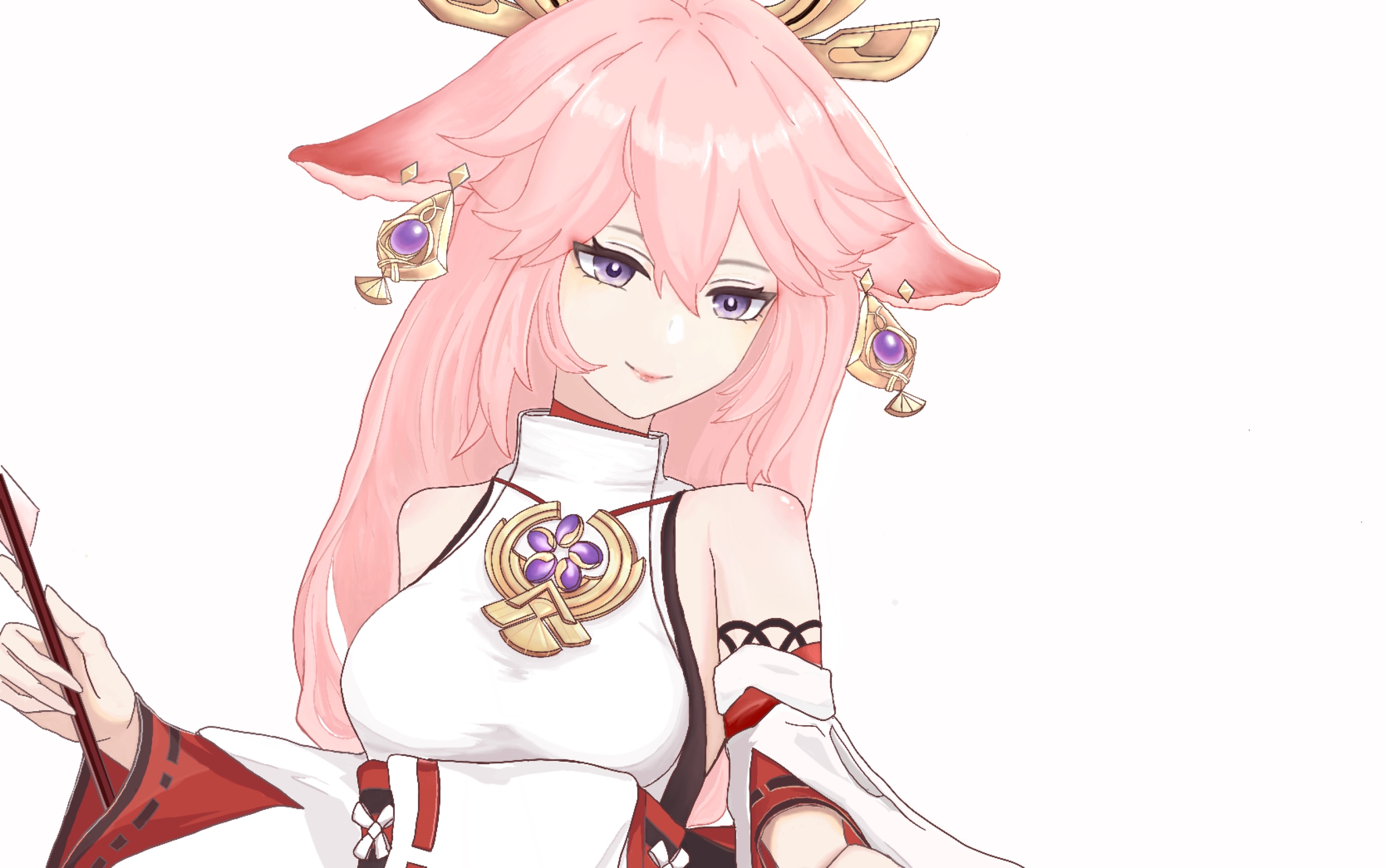 【绘画】原神八重神子!!_哔哩哔哩_bilibili