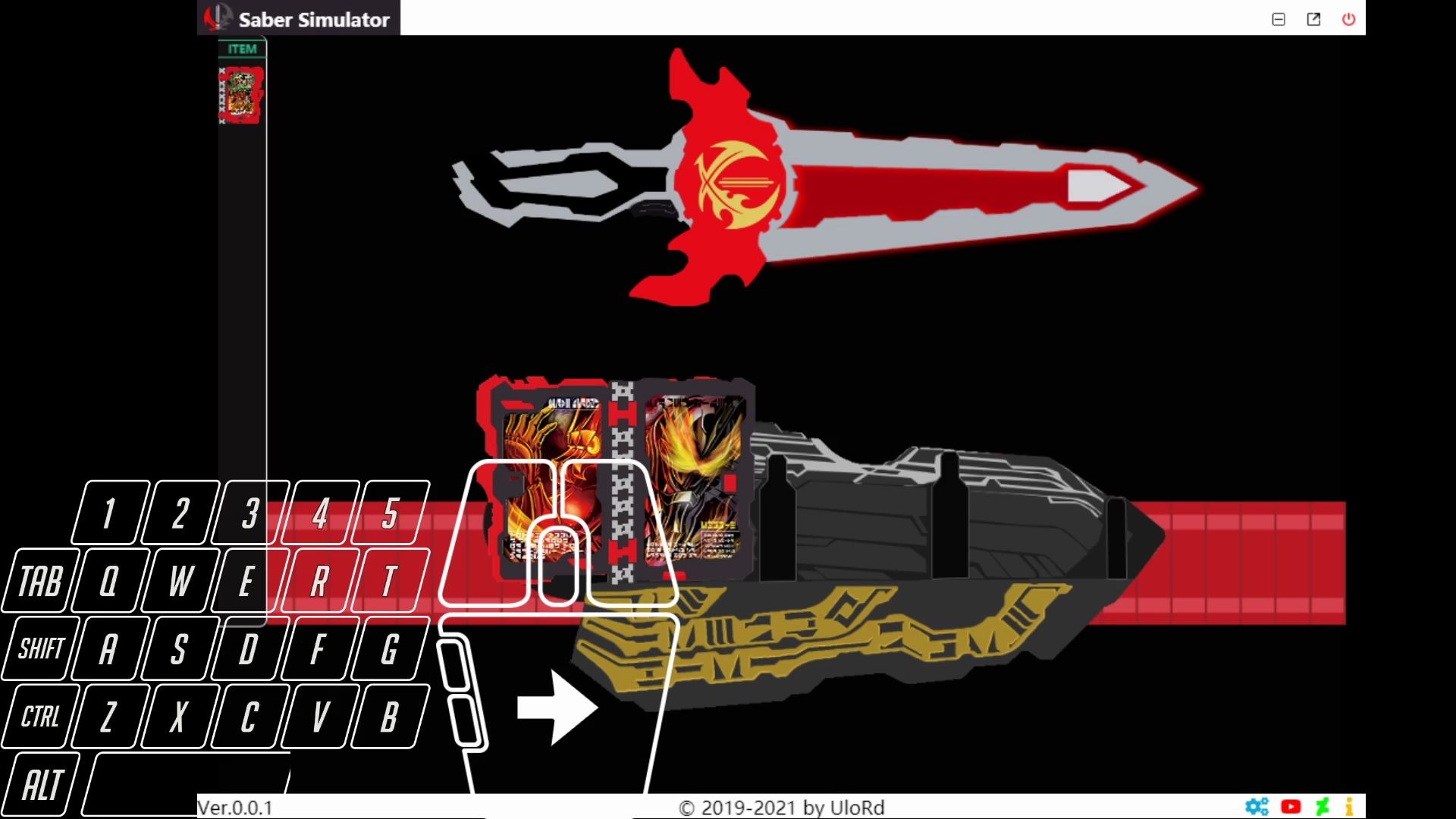 活动作品冯酱子假面骑士saber腰带模拟器