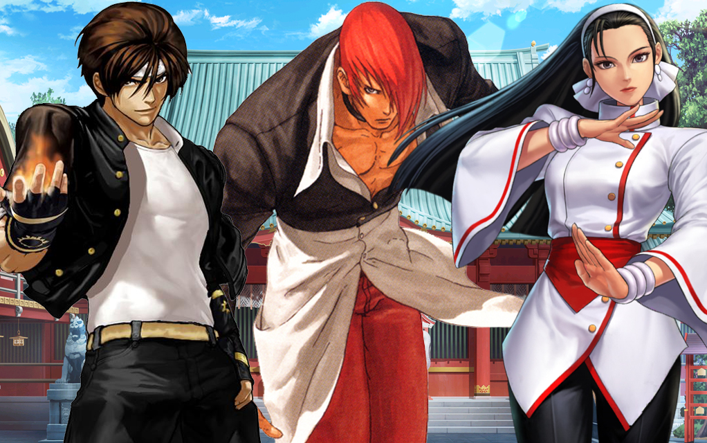 【《拳皇15》神乐千鹤回归纪念】ps2《拳皇98um》三神器队一币通关