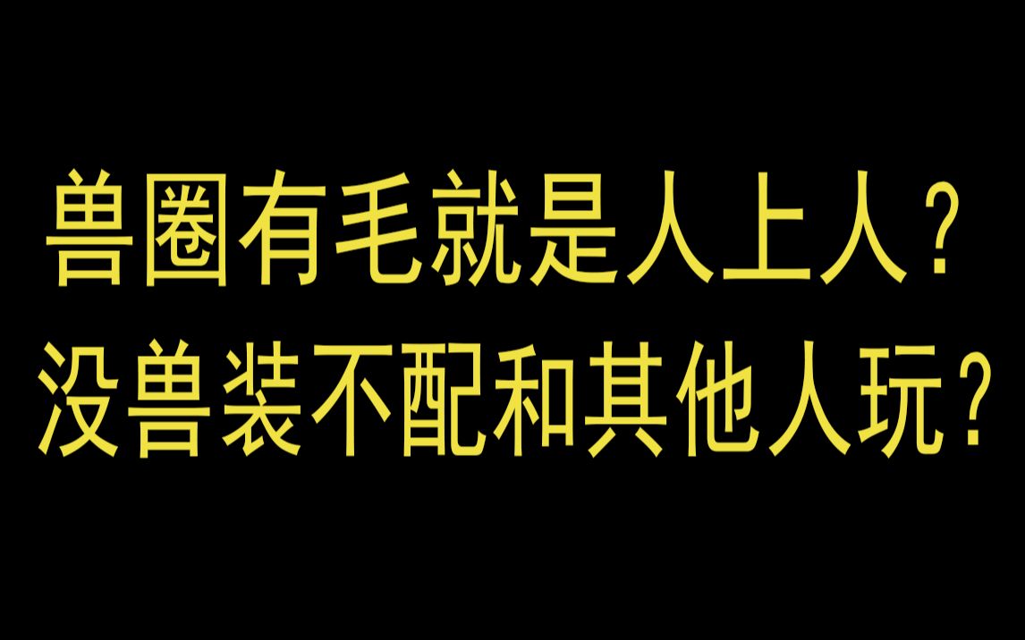 约a毛翻车? 没兽装就不配社交?【杂谈】哔哩哔哩bilibili