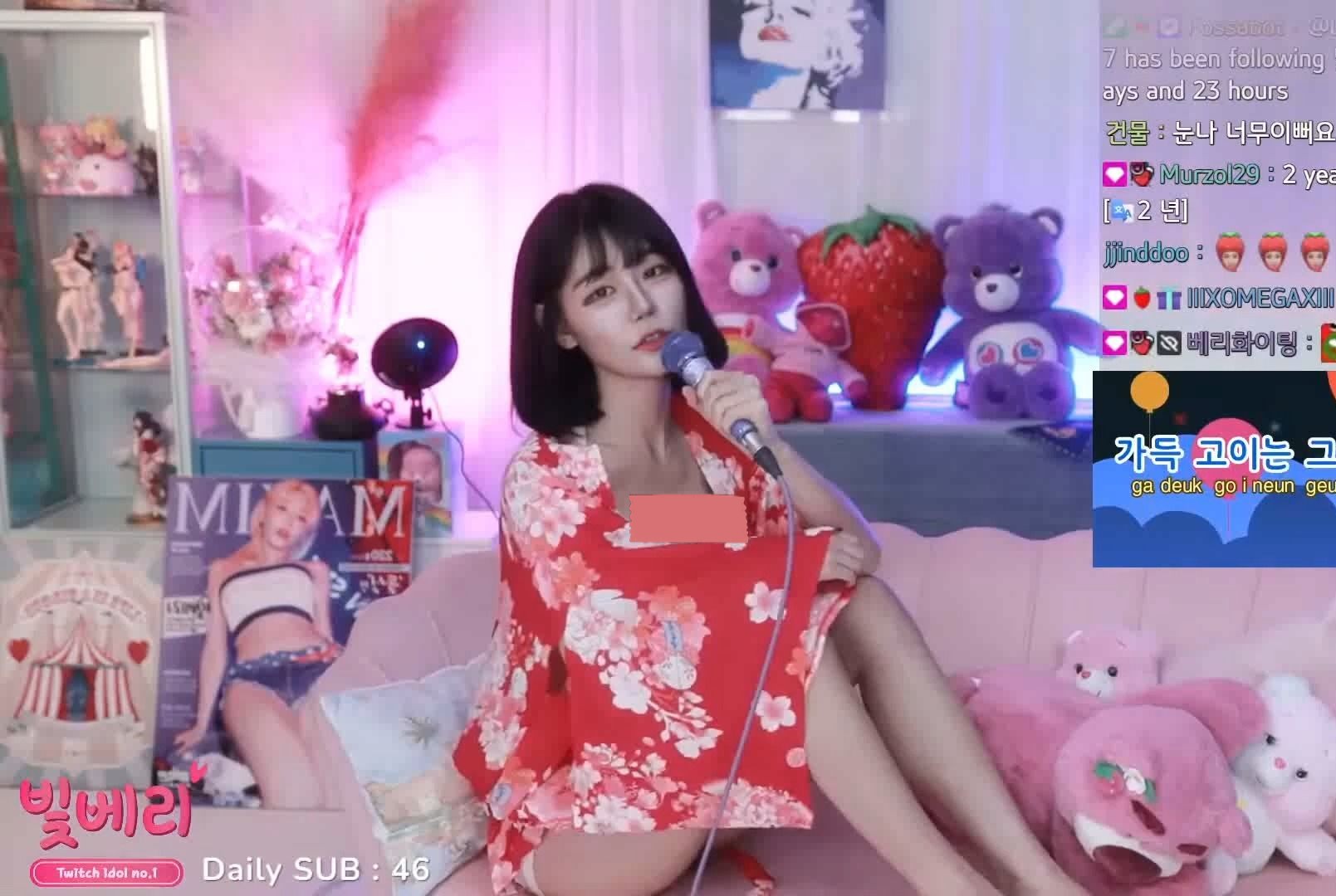 韩国19 主播 berry 浴衣主播