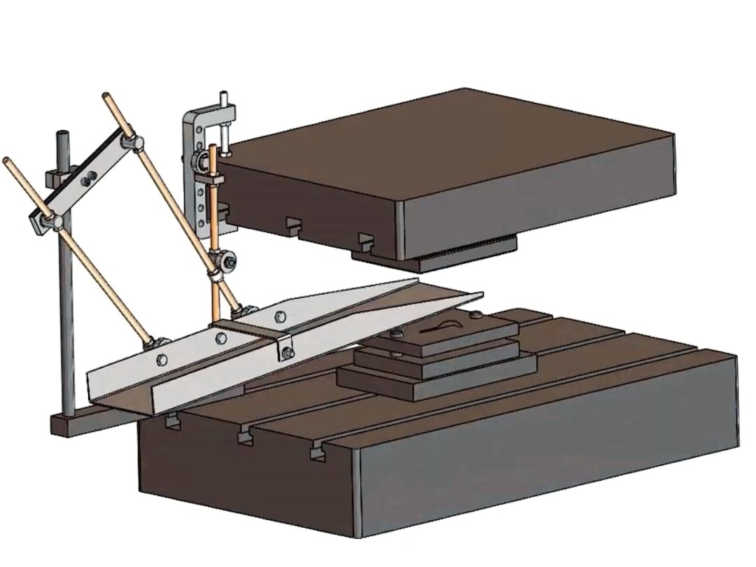 冲压自动接料装置的3d图解,冲压模具与机械的完美配合