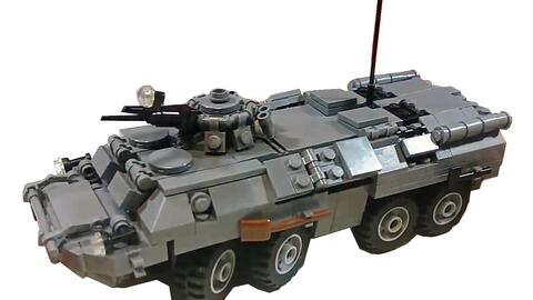 乐高MOC图纸：Brickmania BTR-82A拼砌说明_哔哩哔哩_bilibili