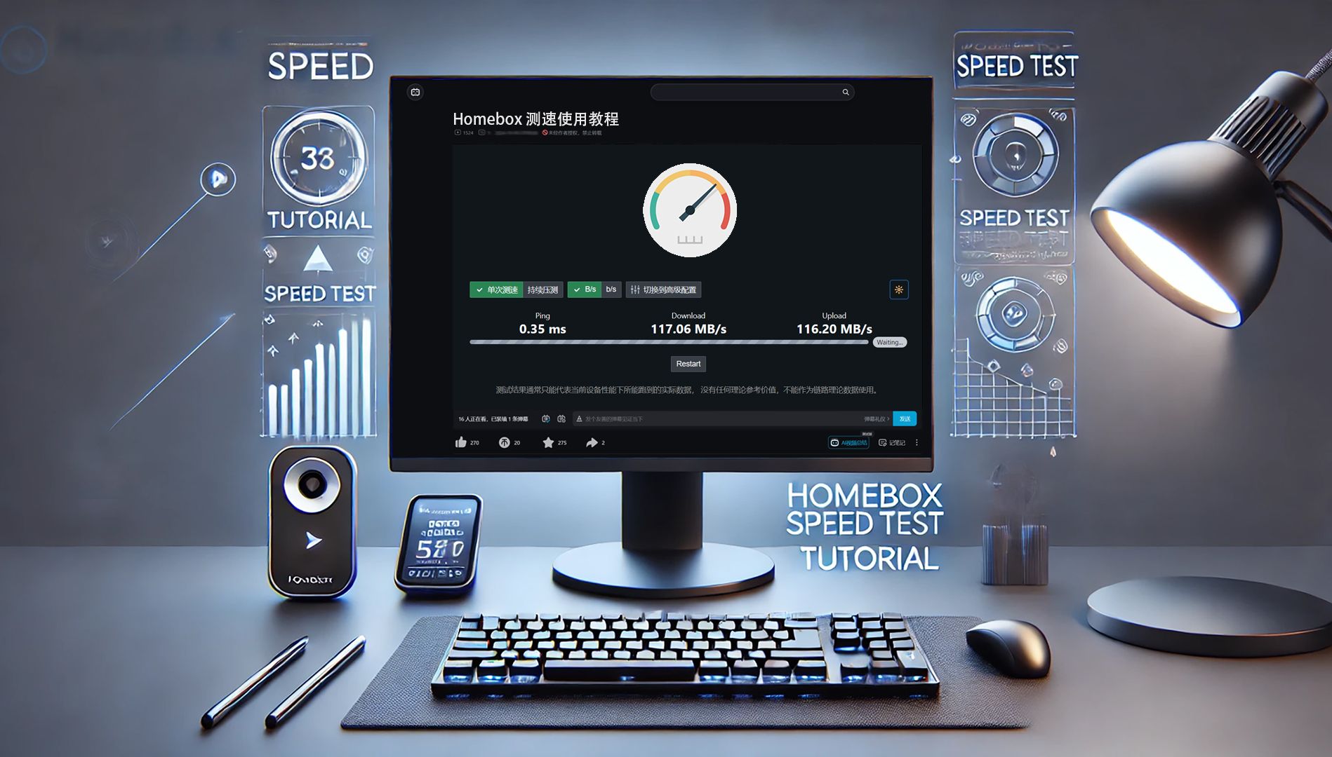 Homebox测速!1分钟拥有自己的SpeedTest,github开源小工具哔哩哔哩bilibili