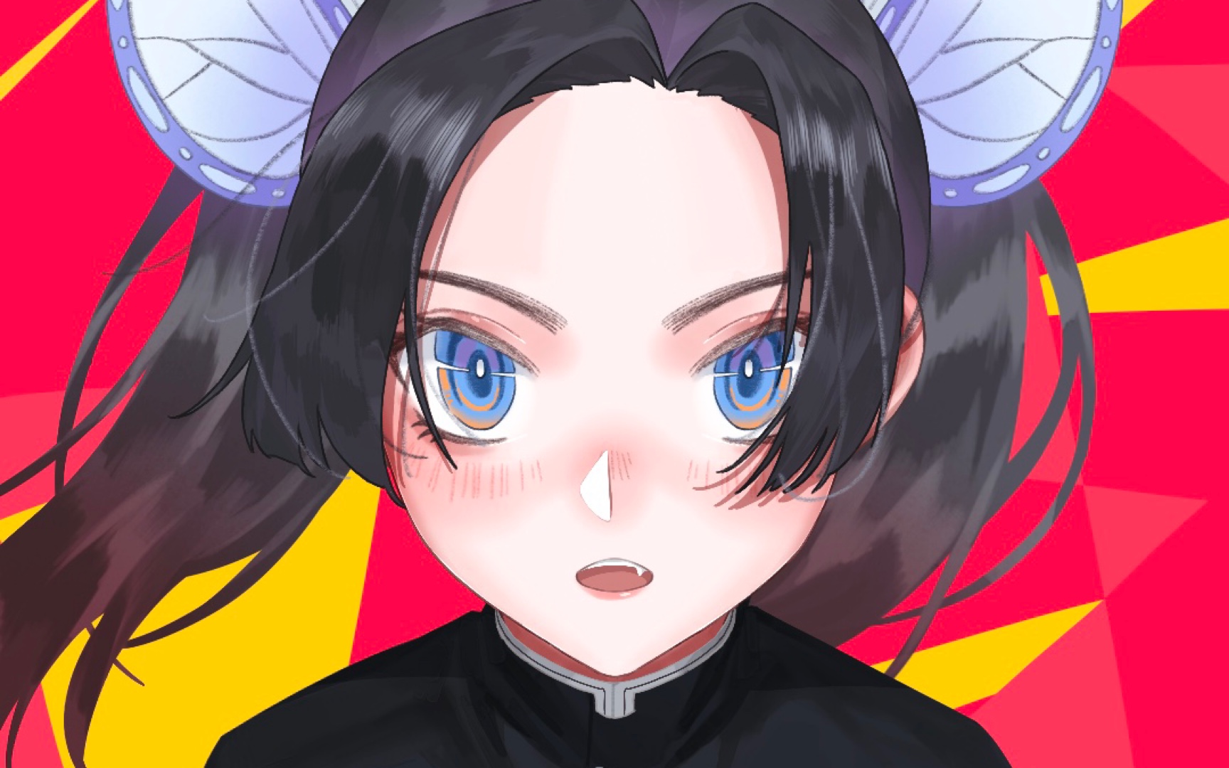 【鬼灭之刃/procreate绘画过程】神崎葵头像过程