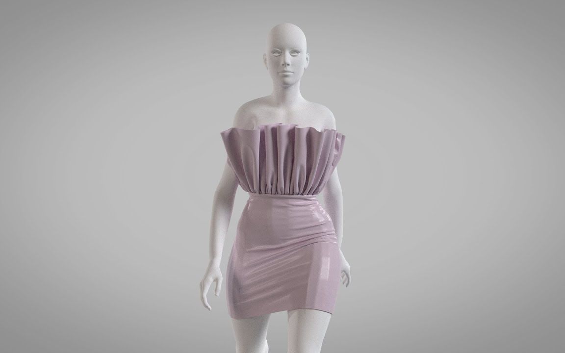 [图]【MD】如何制作连衣包裙？ Marvelous Designer｜CLO 3D 制作教程