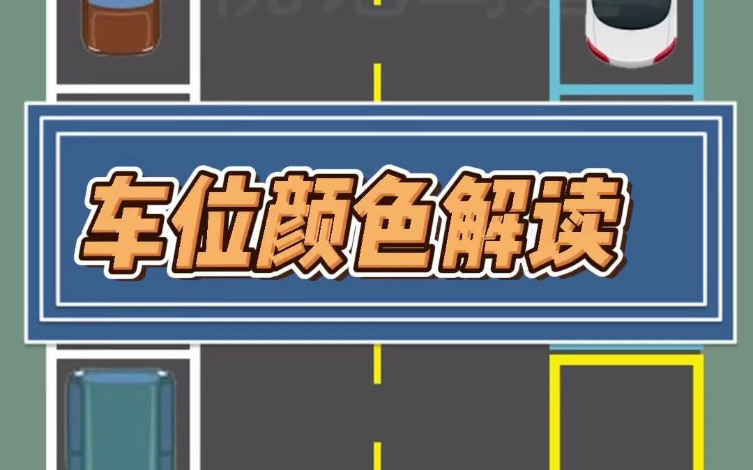 车位颜色代表功能,停错了车位,也会处罚#开车技巧#新手学驾驶 #新手司机上路哔哩哔哩bilibili