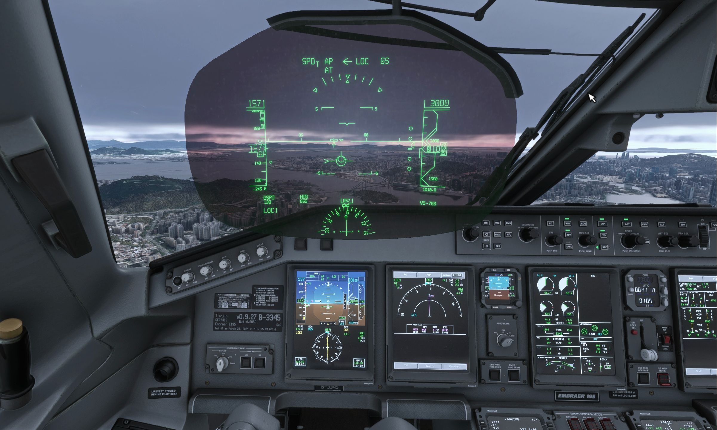 【微软模拟飞行2020】天津航空e195 ils进近厦门高崎05