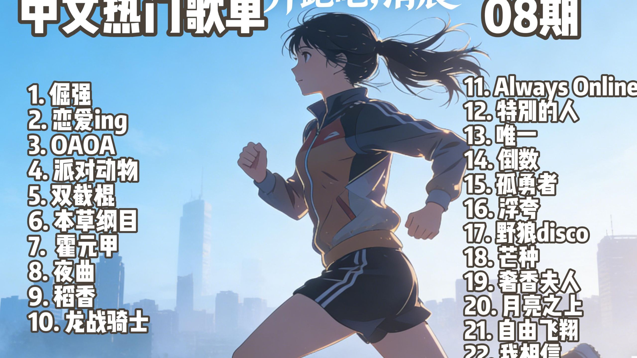 180步频｜中文热门】精选22首燃向加速｜越跑越上头｜第08期