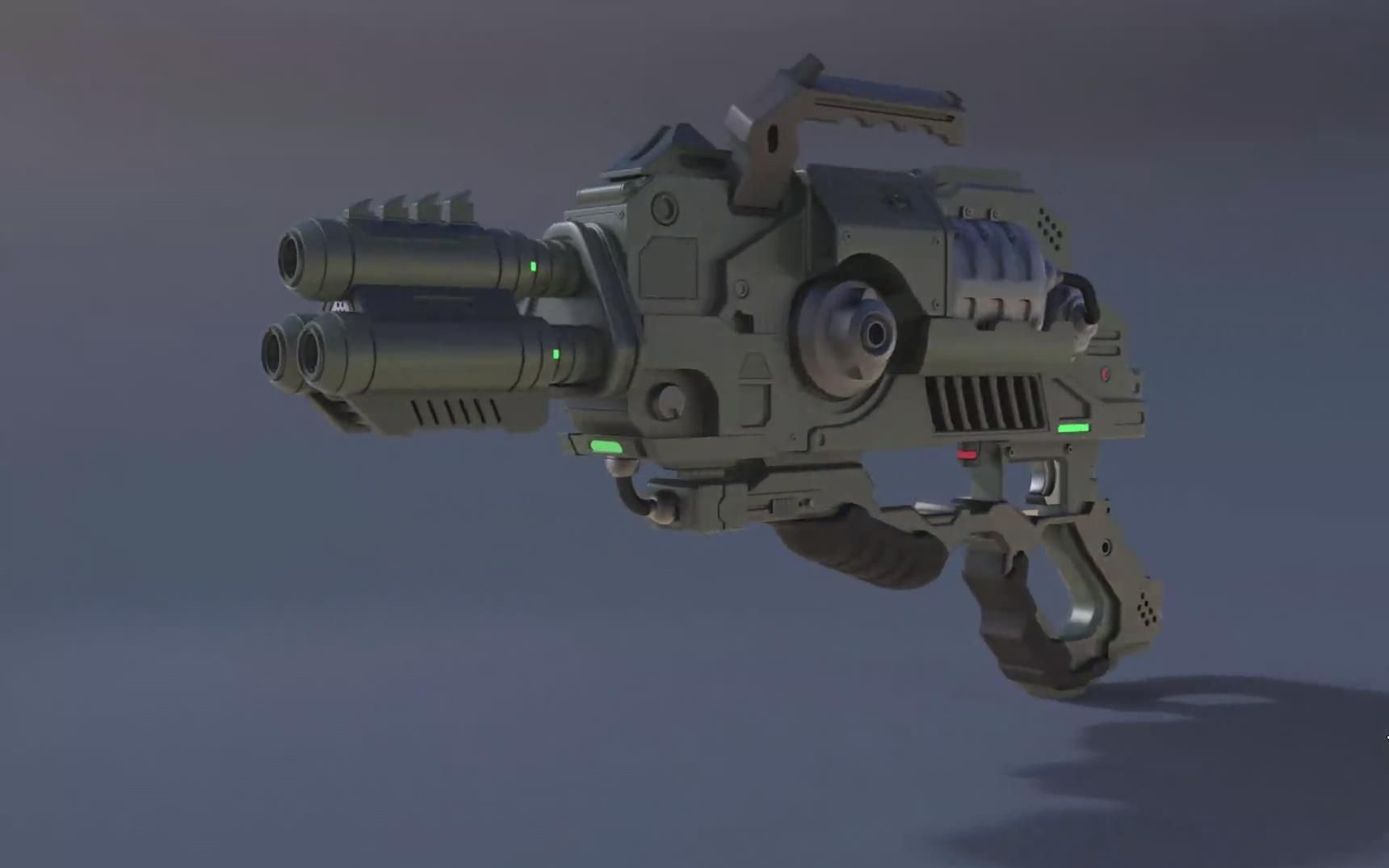 mayamaya外星人科技武器建模与贴图制作教程中英双字